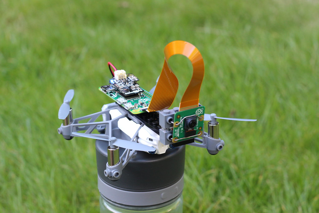 Plush Doll Children's day vehicle Attaching a Raspberry Pi camera to a drone